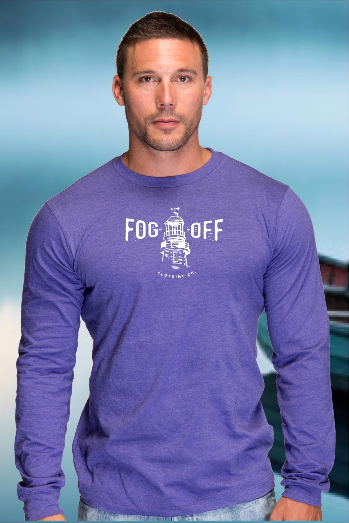 MENS LIGHTHOUSE  LONG SLEEVE T